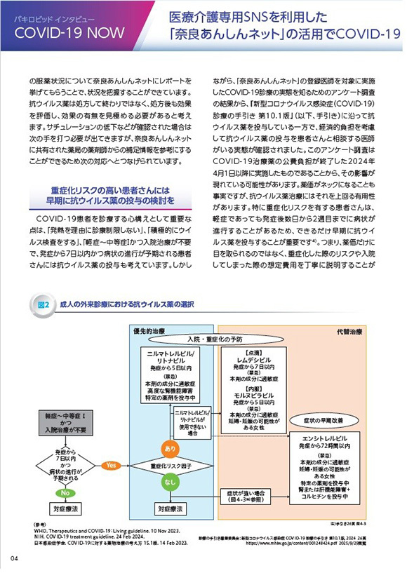 COVID-19とMCSを用いた多職種連携